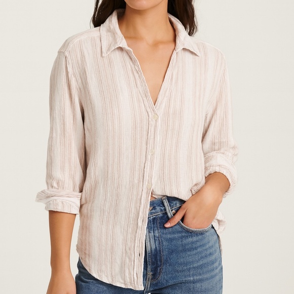 Abercrombie & Fitch Boyfriend Button-Down Shirt | Size L - Picture 1 of 6